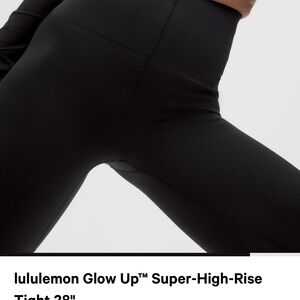 lululemon athletica Glow Up Super-High-Rise Leggings in Black
